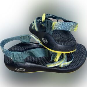 Chaco ZX/2 Classic Vibram Sole Hiking Sandal Green Yellow Women’s Size 6